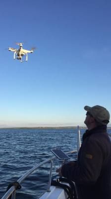 Drone from boat